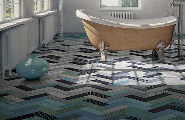 2015 Bathroom Trends Floor Tiles